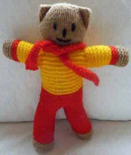 Photograph: Knitted teddy
